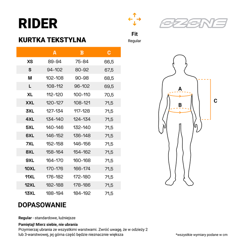 Kurtka wielosezonowa męska OZONE RIDER czarna