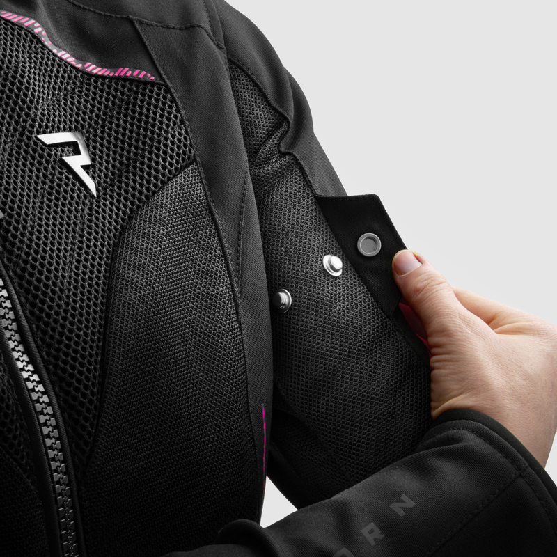Kurtka tekstylna damska REBELHORN JAX-TJ-WOMEN black/pink