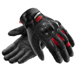 Rękawice turystyczne REBELHORN DEFENDER black red