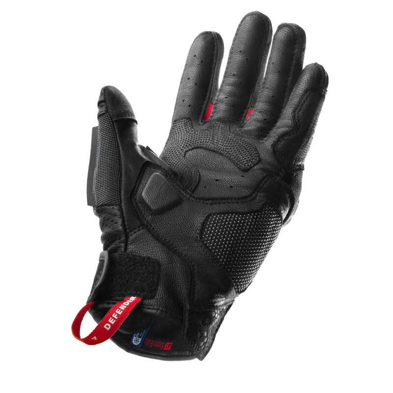 Rękawice turystyczne REBELHORN DEFENDER black red