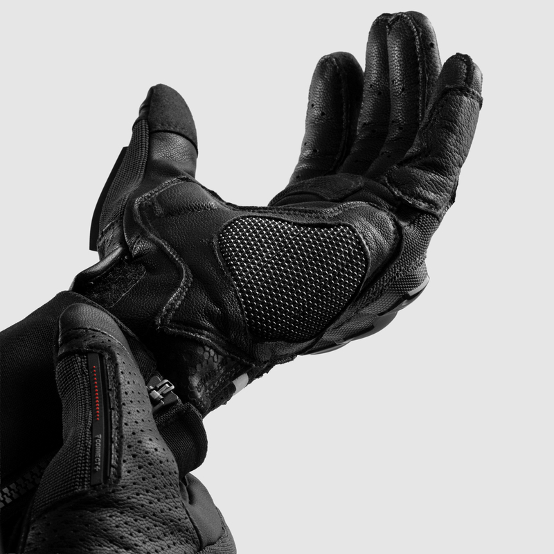 Rękawice turystyczne REBELHORN DEFENDER black red