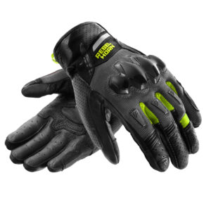 Rękawice turystyczne REBELHORN DEFENDER black yellow fluo