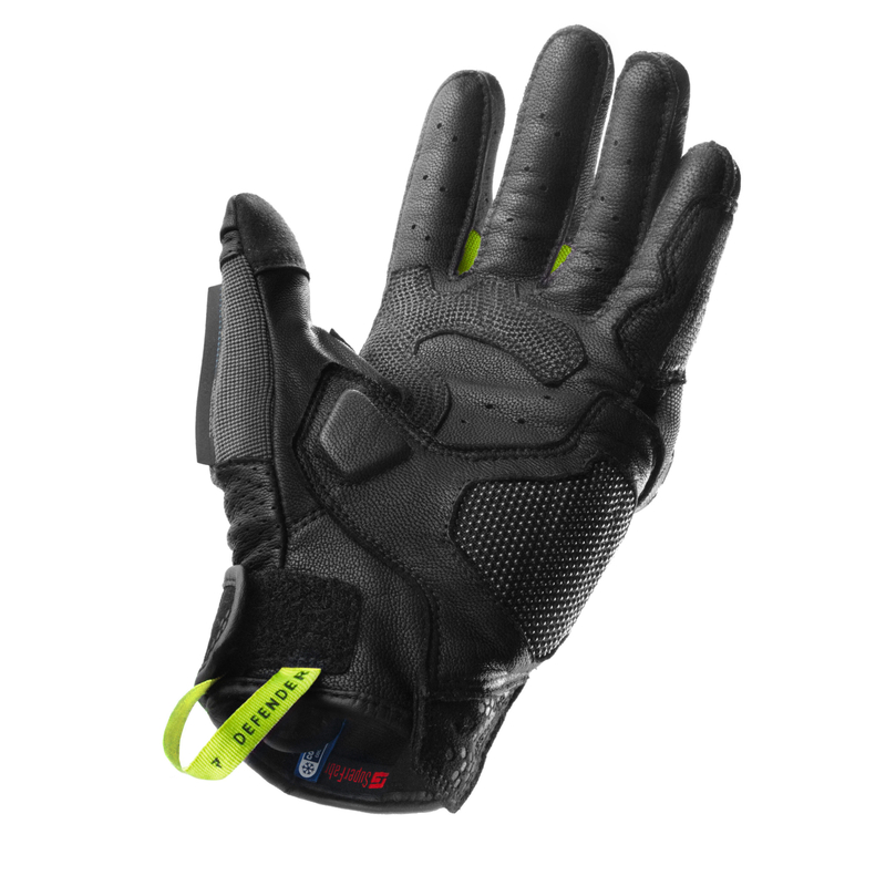 Rękawice turystyczne REBELHORN DEFENDER black yellow fluo