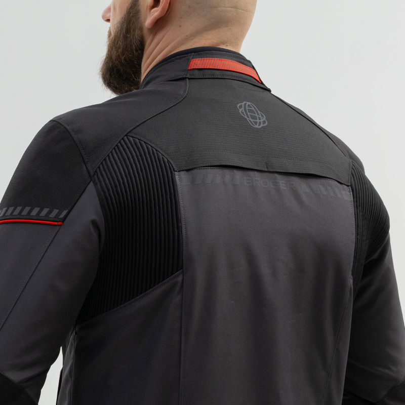 Kurtka wielosezonowa BROGER GRID black/red