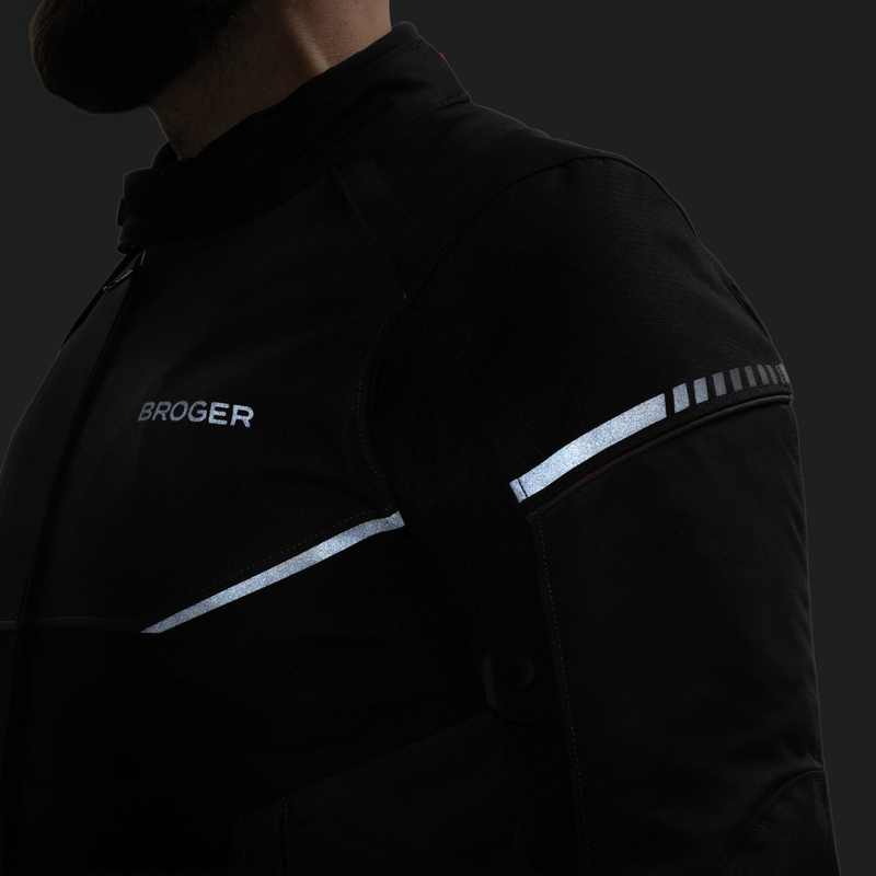 Kurtka motocyklowa Broger Grid CZARNA